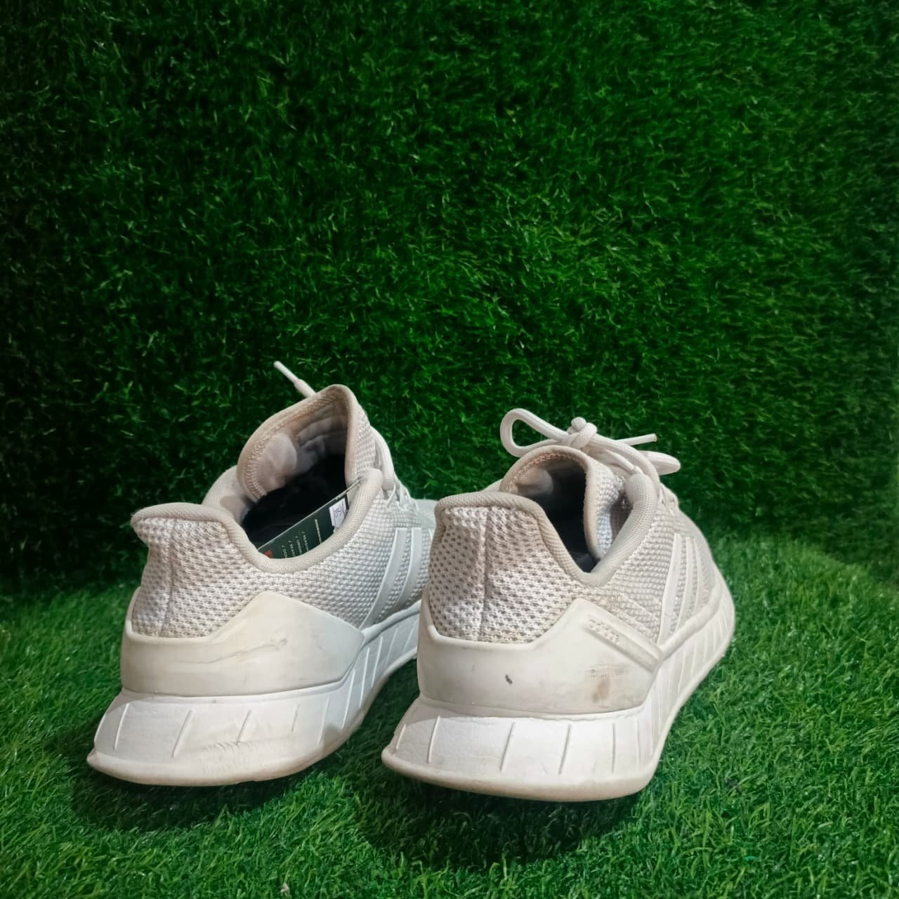 Adidas X_PLR White Lightweight Casual Sneakers – Breathable Mesh Running Shoes (Pre-Loved) - Image 4