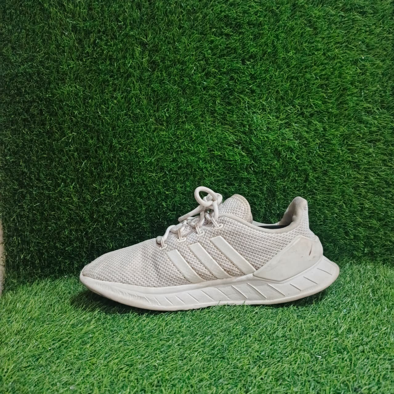 Adidas X_PLR White Lightweight Casual Sneakers – Breathable Mesh Running Shoes (Pre-Loved) - Image 3