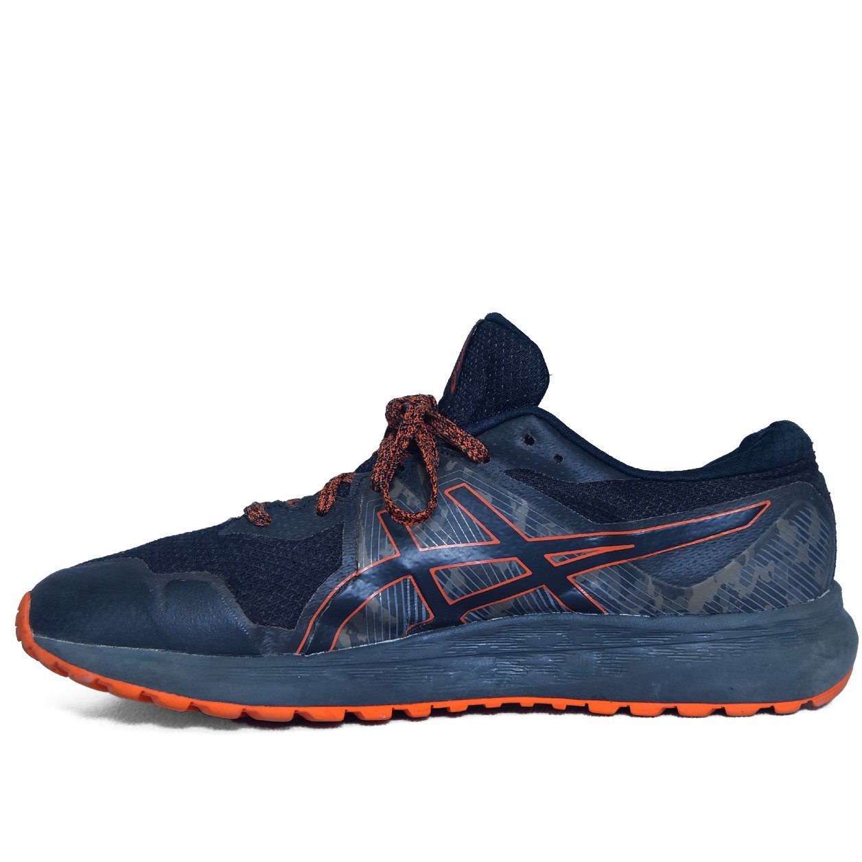 ASICS Trail Running Shoes – Black & Orange | Original Used Sports Sneakers for Men in Pakistan - Image 3