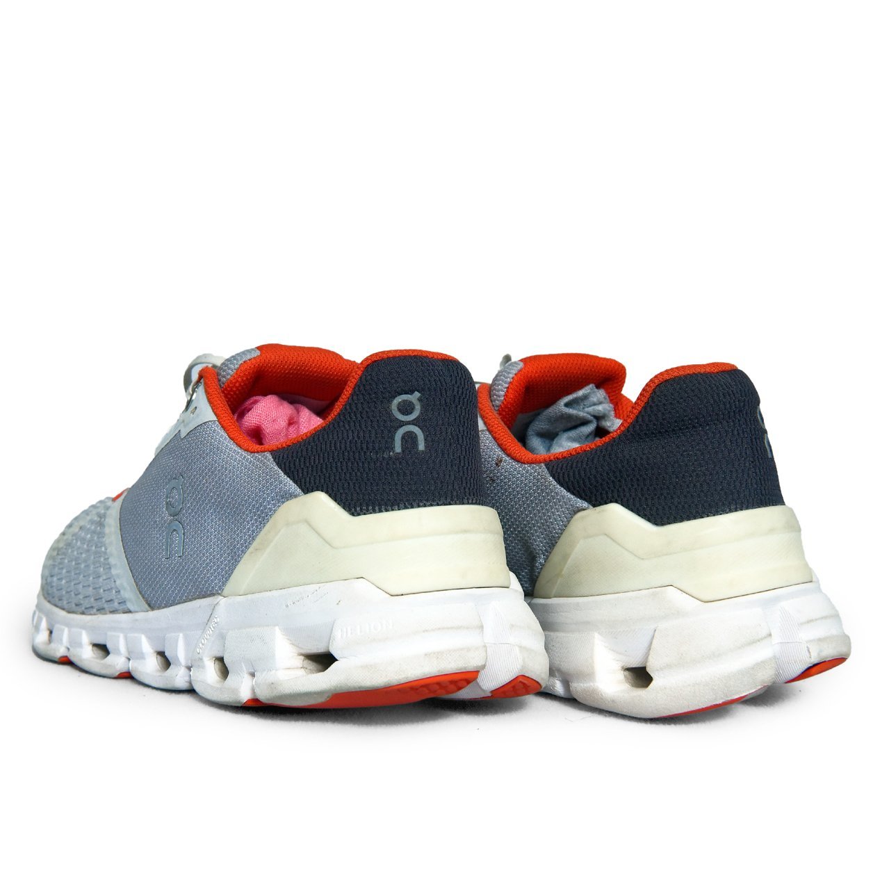 ON Cloud Running Original Light Grey & Orange Running Shoes | Preloved Activewear – TRENDYGO - Image 4