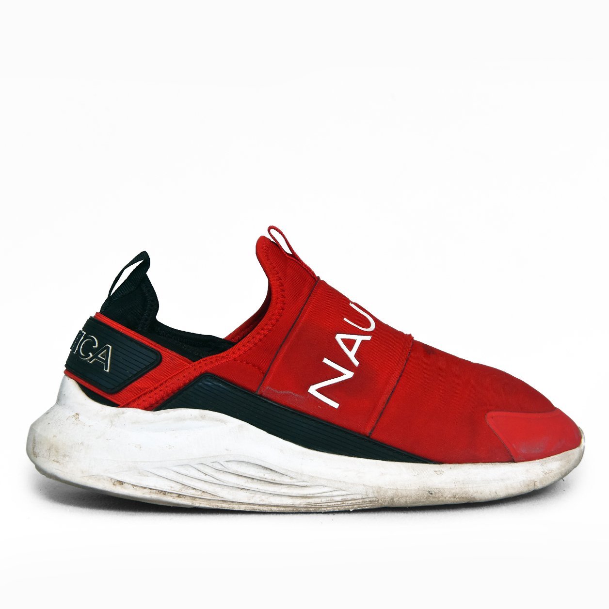 Nautica Red Slip-On Sneakers for Men | Original Preloved Shoes Pakistan | TRENDYGO - Image 3