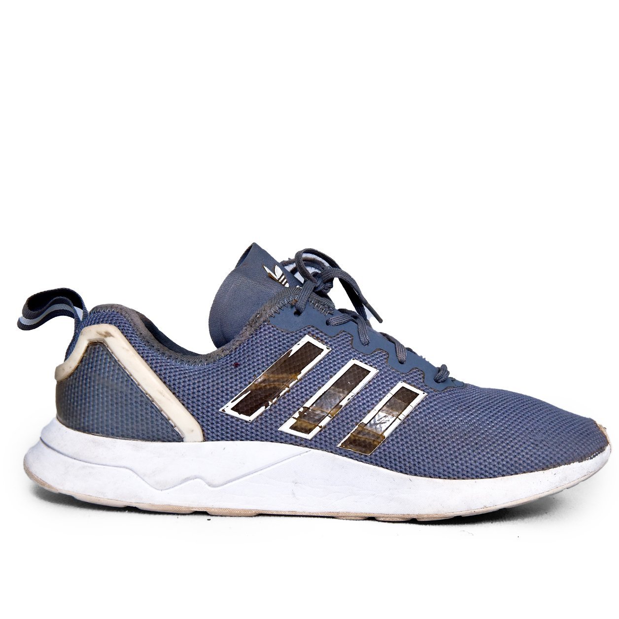Adidas Original Blue Mesh Running Shoes with Gold Stripes | Preloved Sneakers Pakistan | TRENDYGO - Image 3