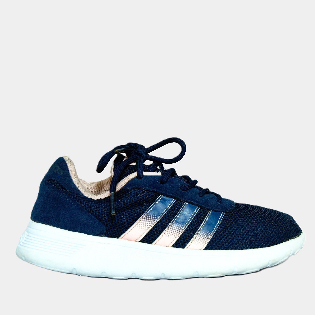 Adidas Original Navy Blue & Rose Gold Mesh Sneakers | Preloved Running Shoes Pakistan | TRENDYGO - Image 2