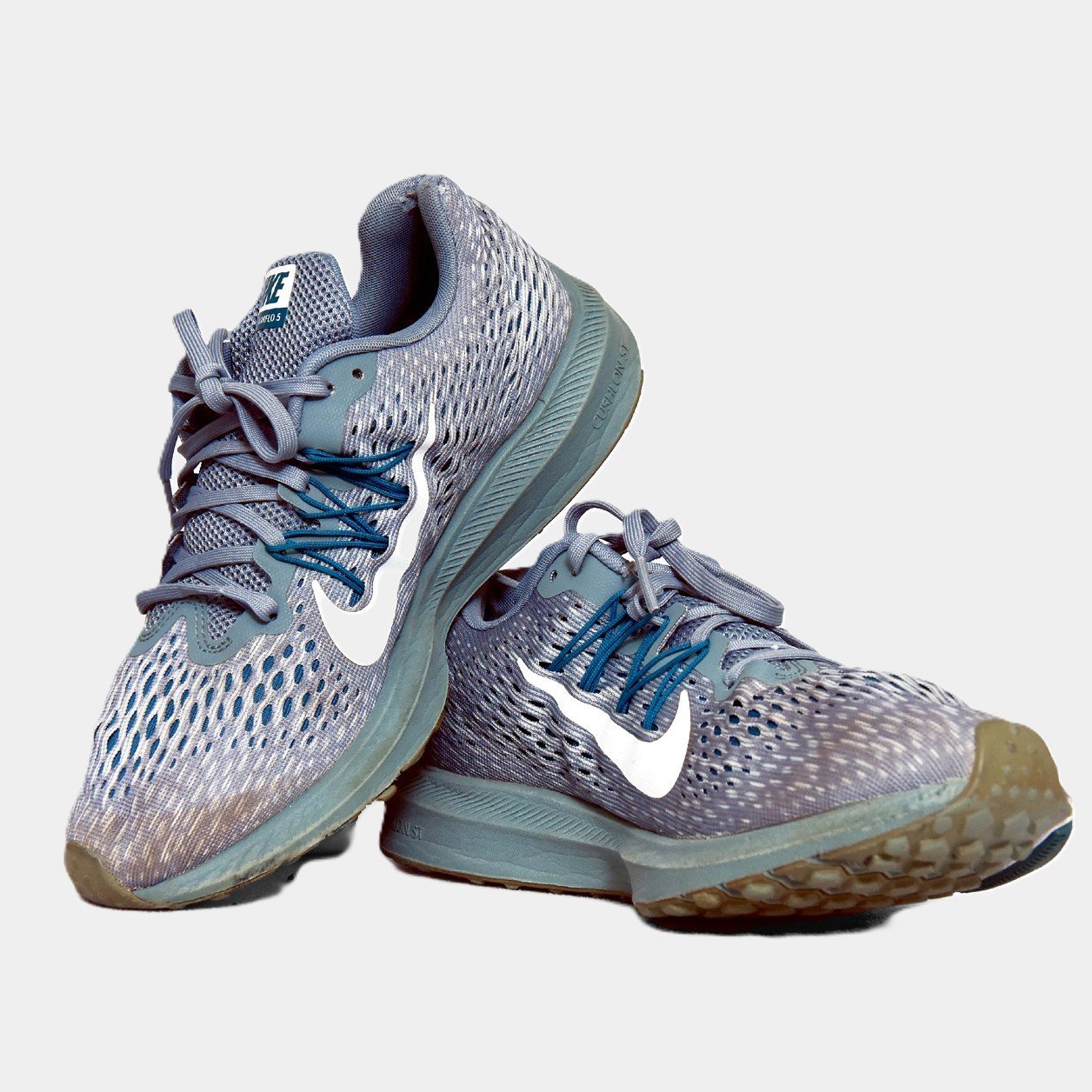 Nike Air Zoom Pegasus 35 Grey & Blue β Original Preloved Running Shoes Pakistan | TRENDYGO