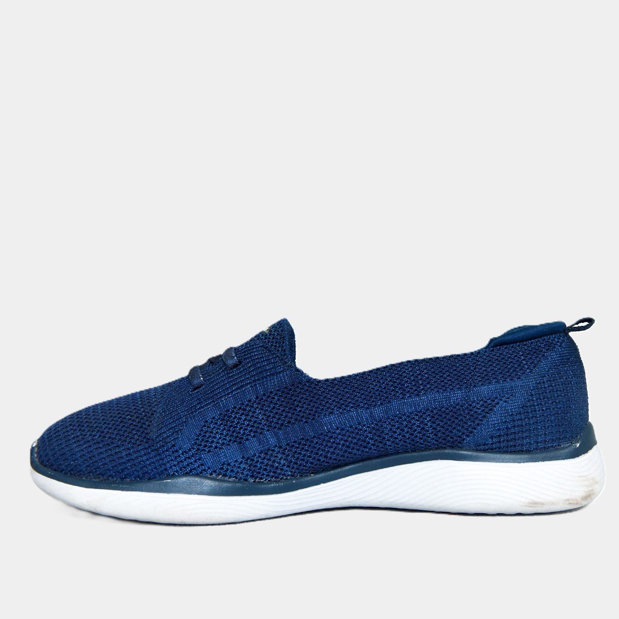 Skechers Breathe Easy Navy Blue Slip-On Sneakers - Image 2