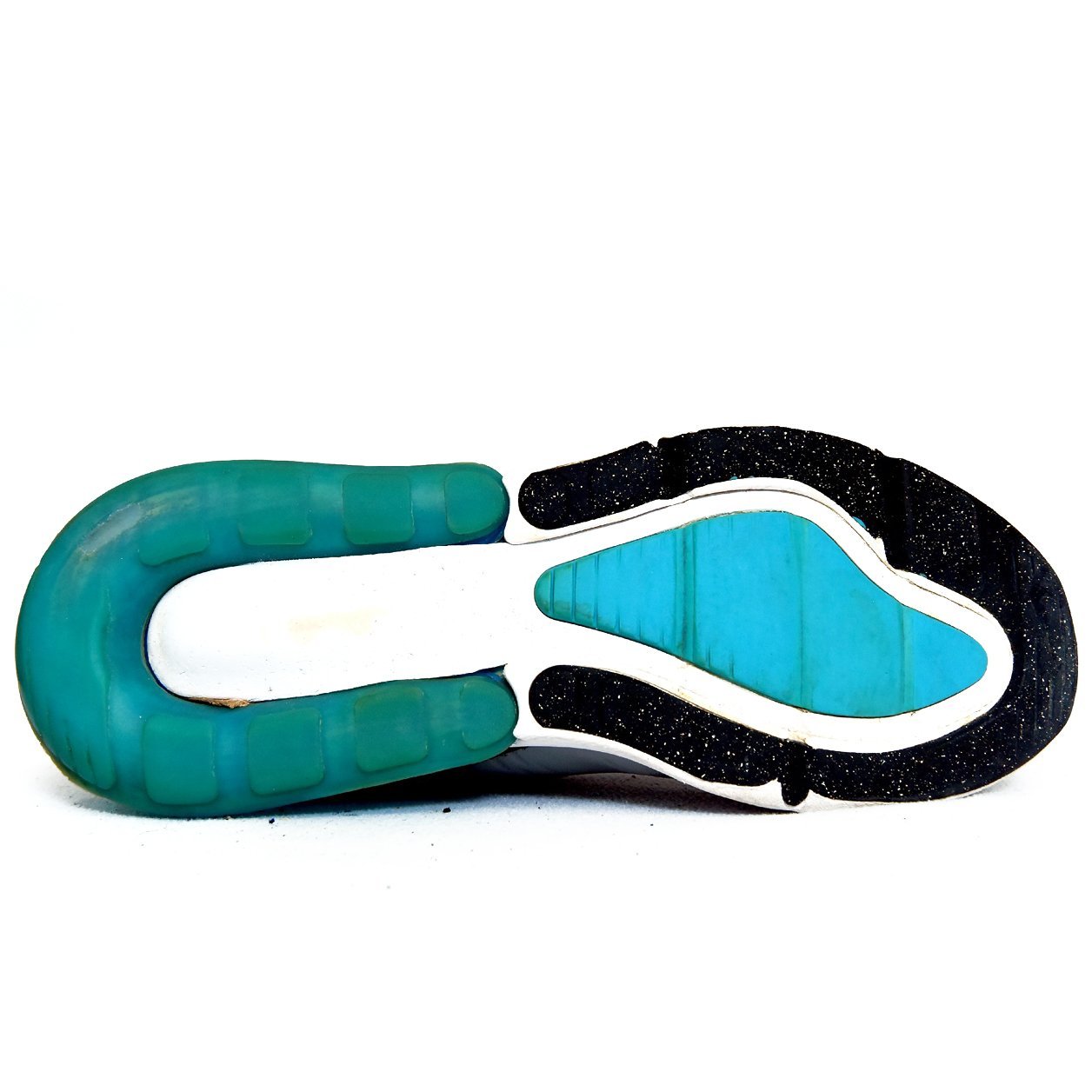 Nike Air Max 270 Grey & Blue Running Shoes - Image 4