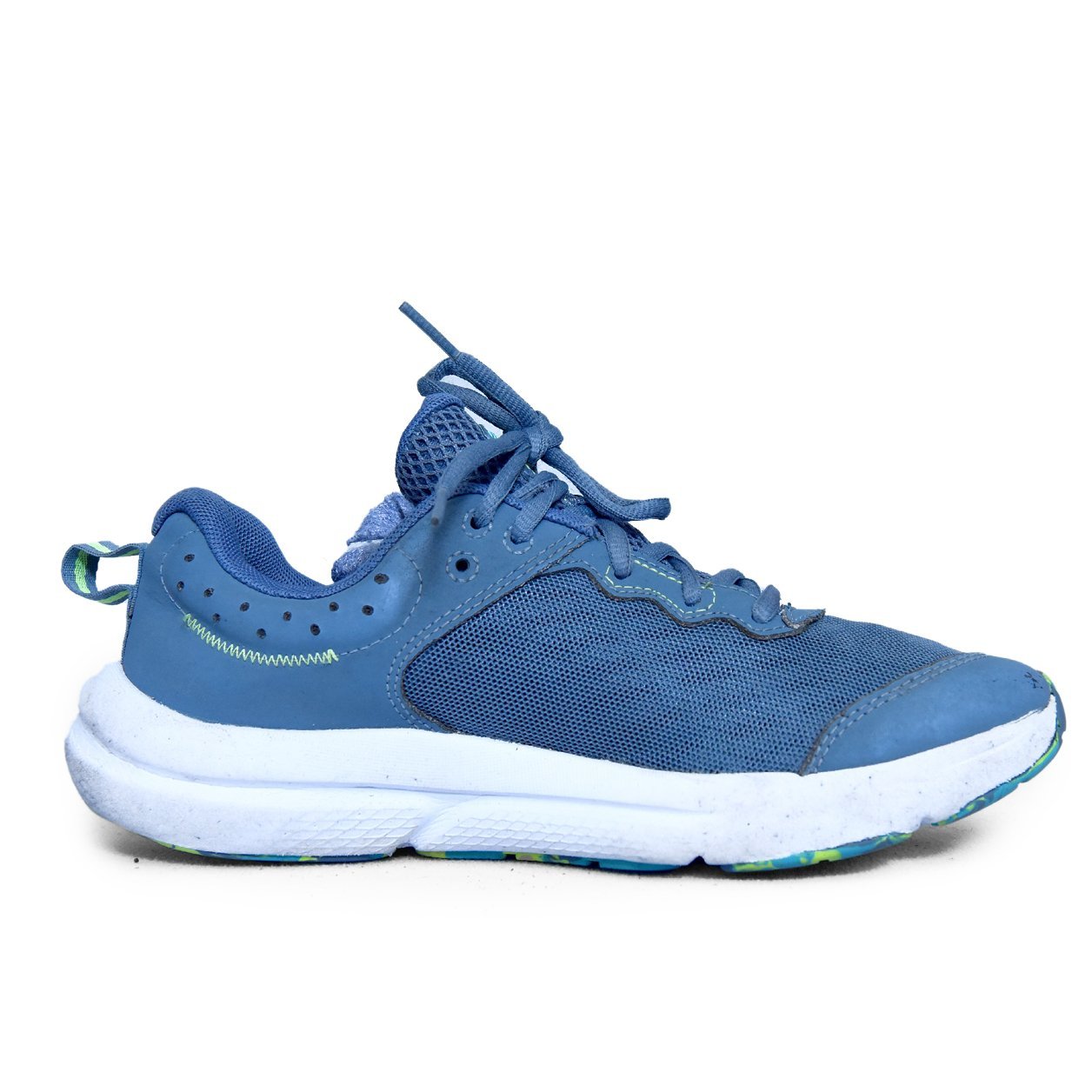 Under Armour Micro G Pulse Running Shoes β Blue & Neon Green at TRENDYGO - Image 3