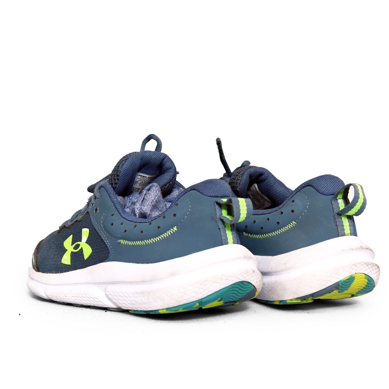 Under Armour Micro G Pulse Running Shoes β Blue & Neon Green at TRENDYGO - Image 5