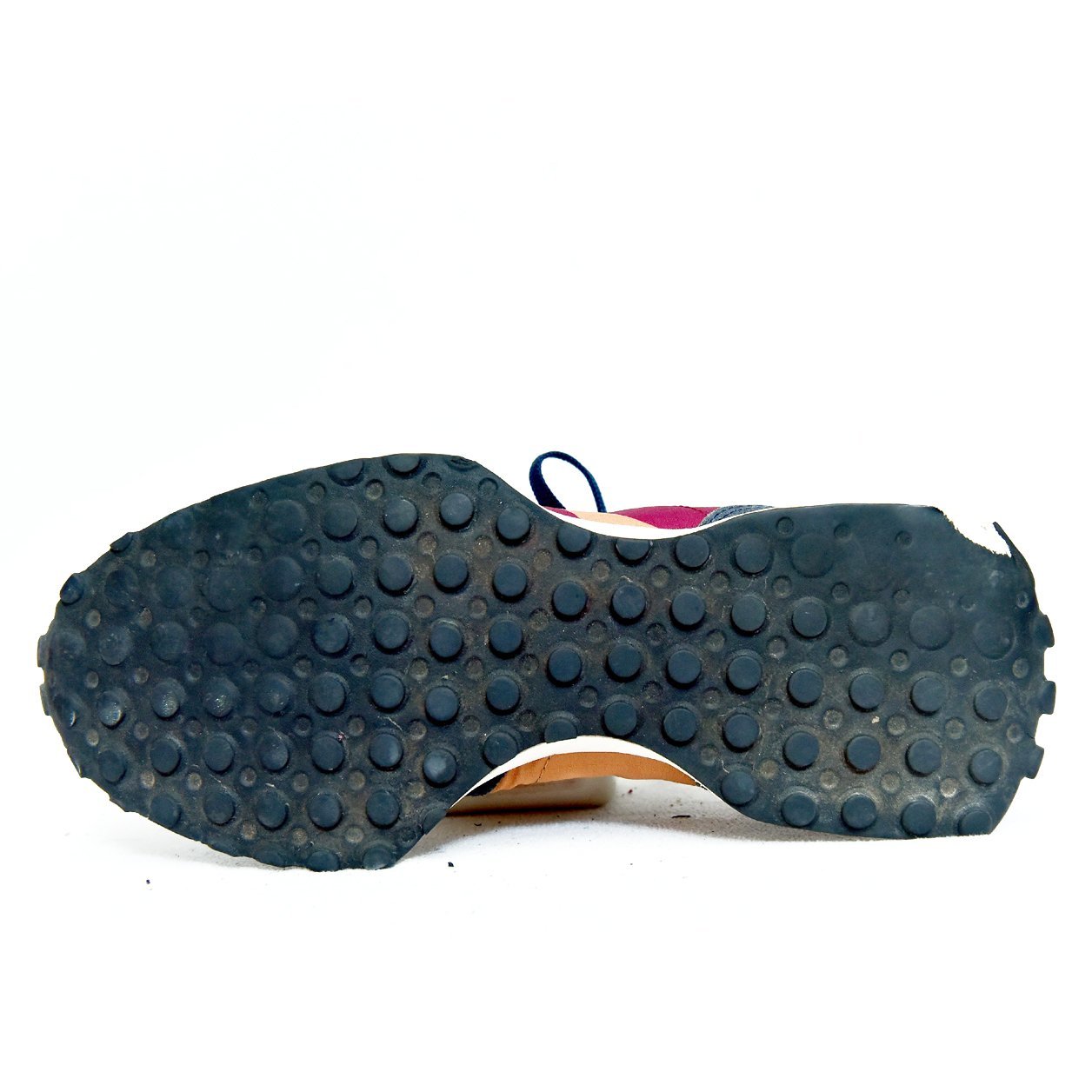 New Balance 327 Peach Navy Burgundy β Original Used Sneakers at TRENDYGO Pakistan - Image 4