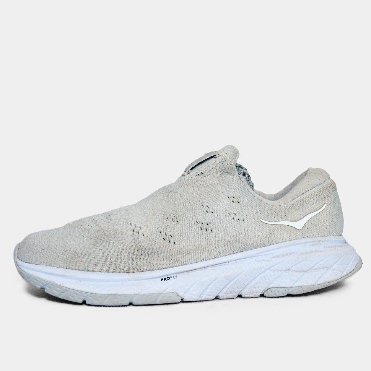 Hoka One One White Slip-On Running Shoes β Original Lightweight Trainers (Pre-Loved) - Image 2