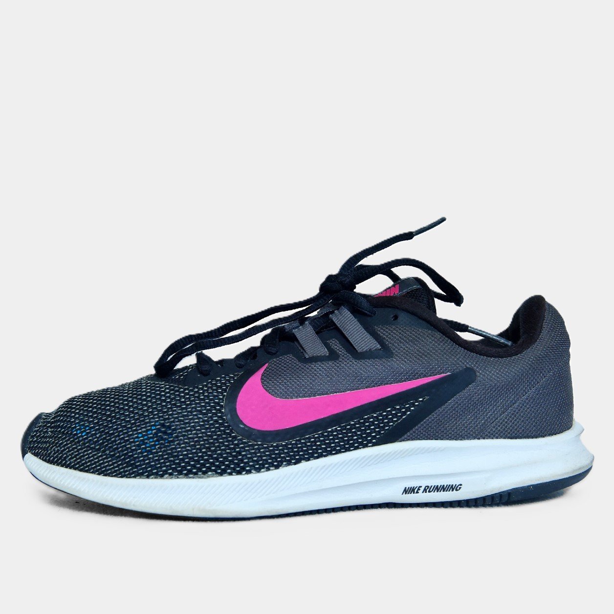 Nike Downshifter 12 Navy Blue & Pink Women’s Running Shoes – Original Lightweight Trainers (Pre-Loved) - Image 2