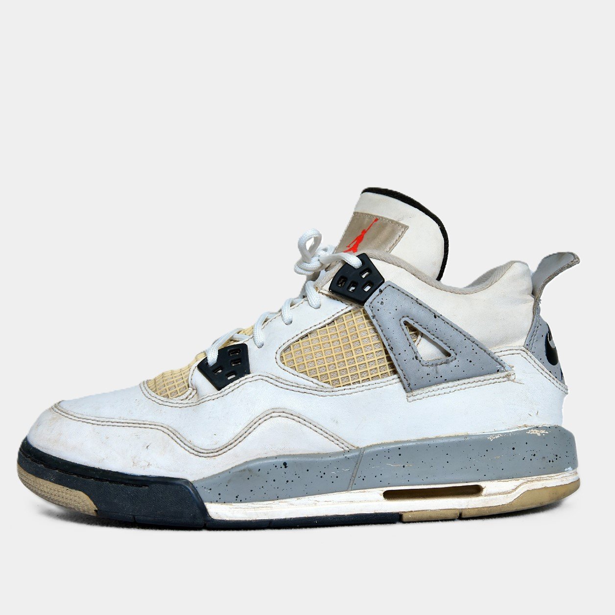 Nike Air Jordan 4 Retro White/Cool Grey – Iconic Basketball Sneakers (Pre-Loved Original) - Image 2
