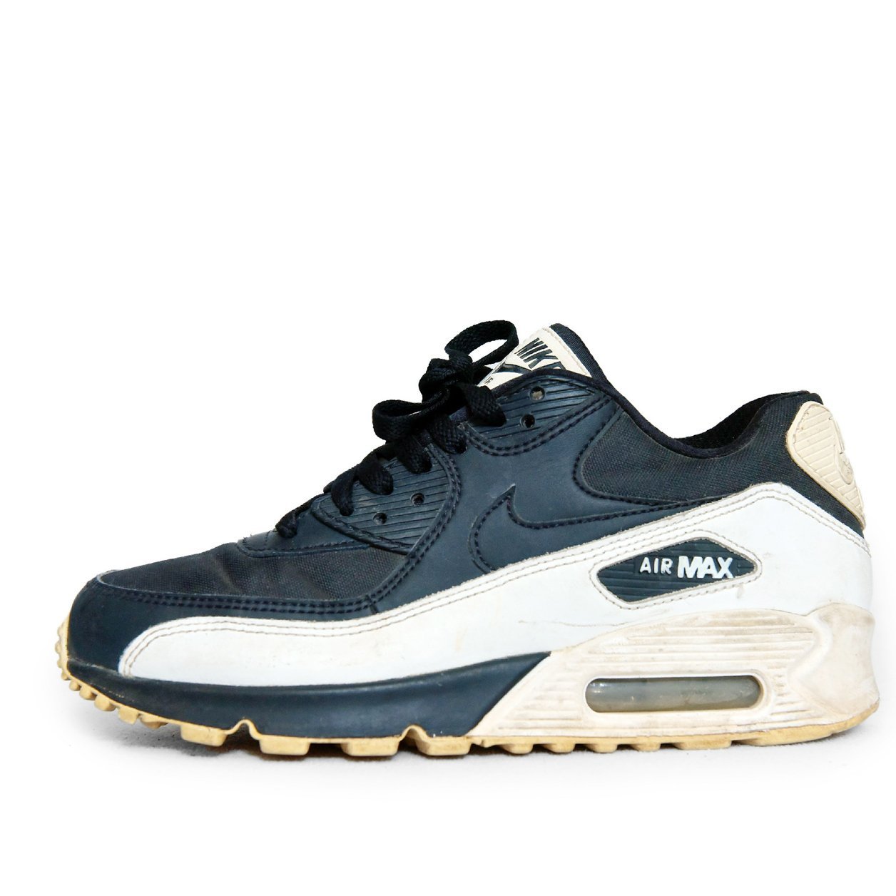 Nike Air Max 90 Black & White Sneakers – Original Thrift in Pakistan - Image 3