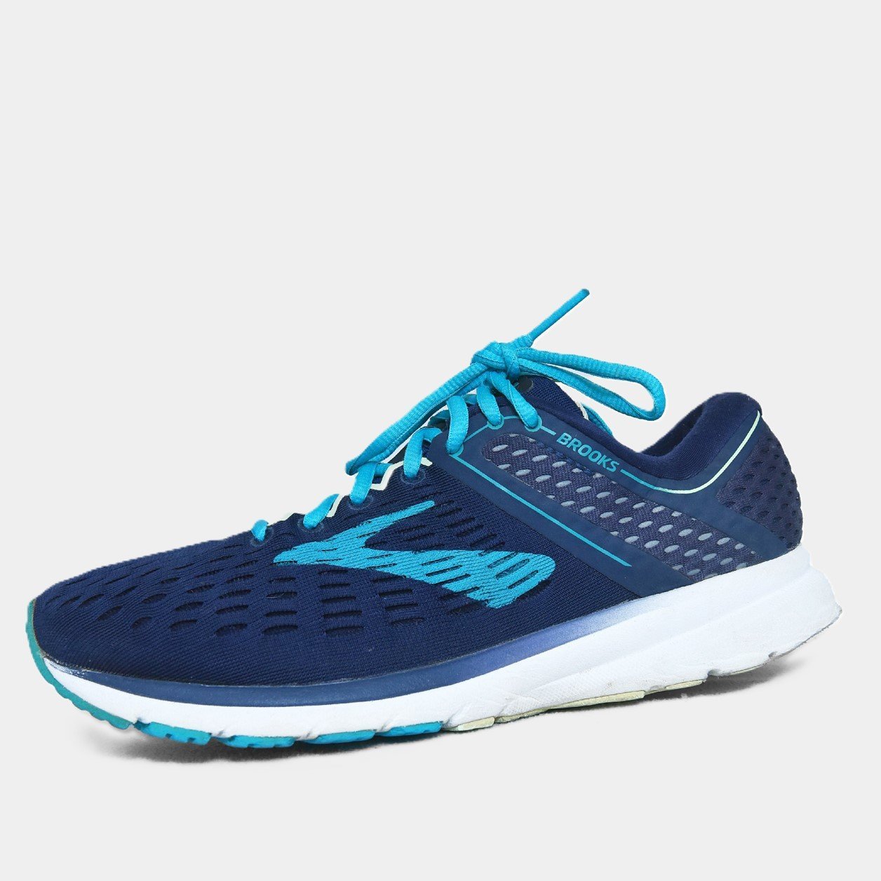 Brooks Launch 5 Navy & Aqua β TRENDYGO Original Thrift Running & Jogging Shoes Pakistan - Image 2