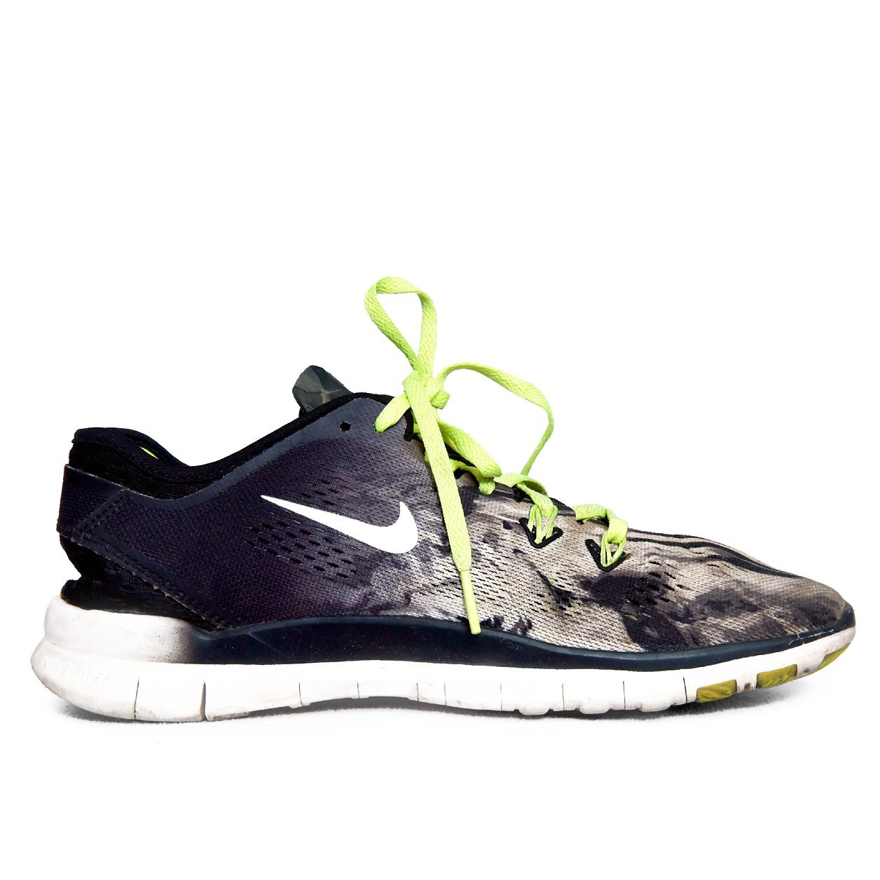 Nike Free 5.0 Navy & Neon Green β TRENDYGO Original Thrift Running & Training Shoes Pakistan - Image 3