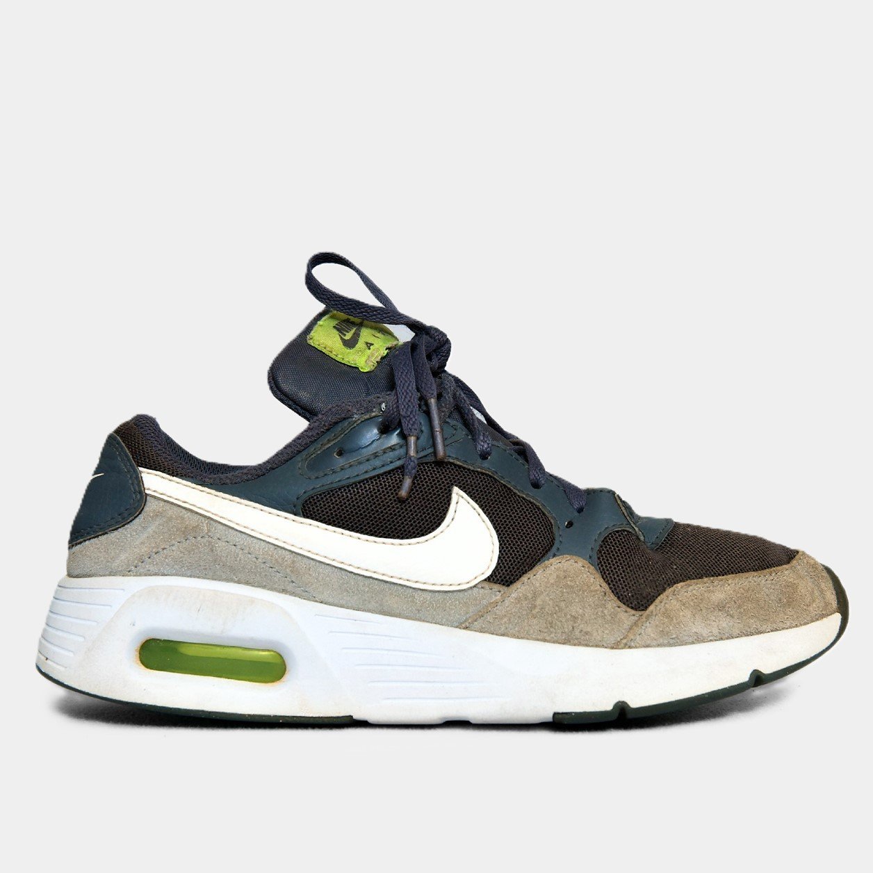 Nike Air Max 180 Navy Blue/Olive Green – TRENDYGO Original Thrift Running Shoes Pakistan - Image 2