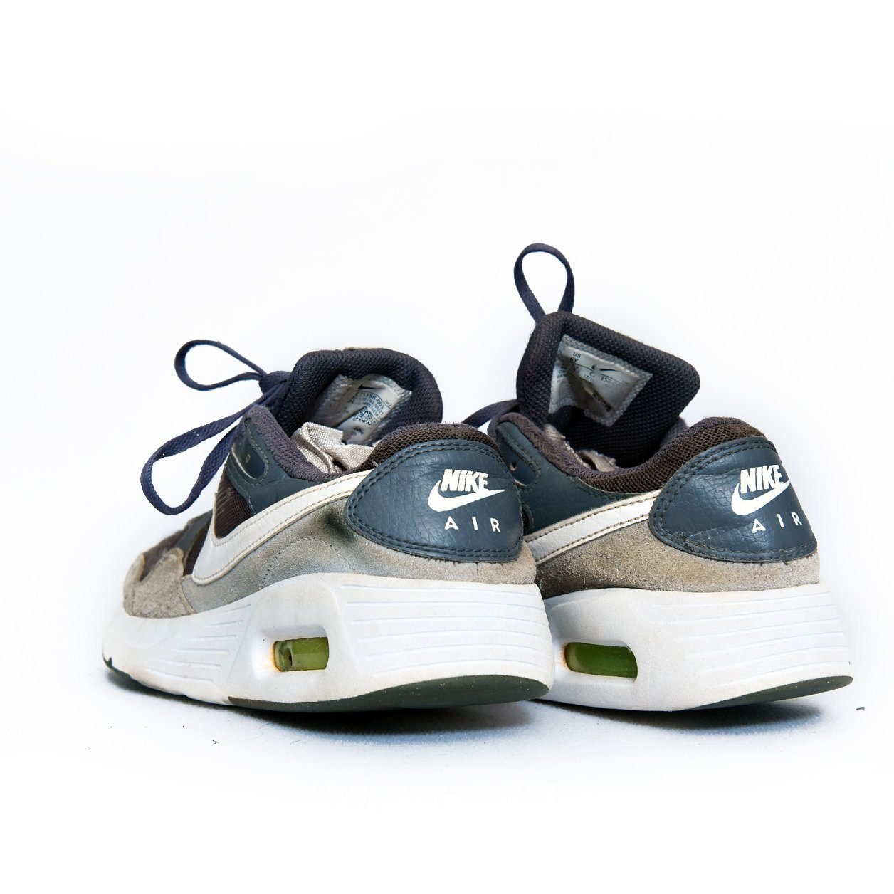 Nike Air Max 180 Navy Blue/Olive Green – TRENDYGO Original Thrift Running Shoes Pakistan - Image 4