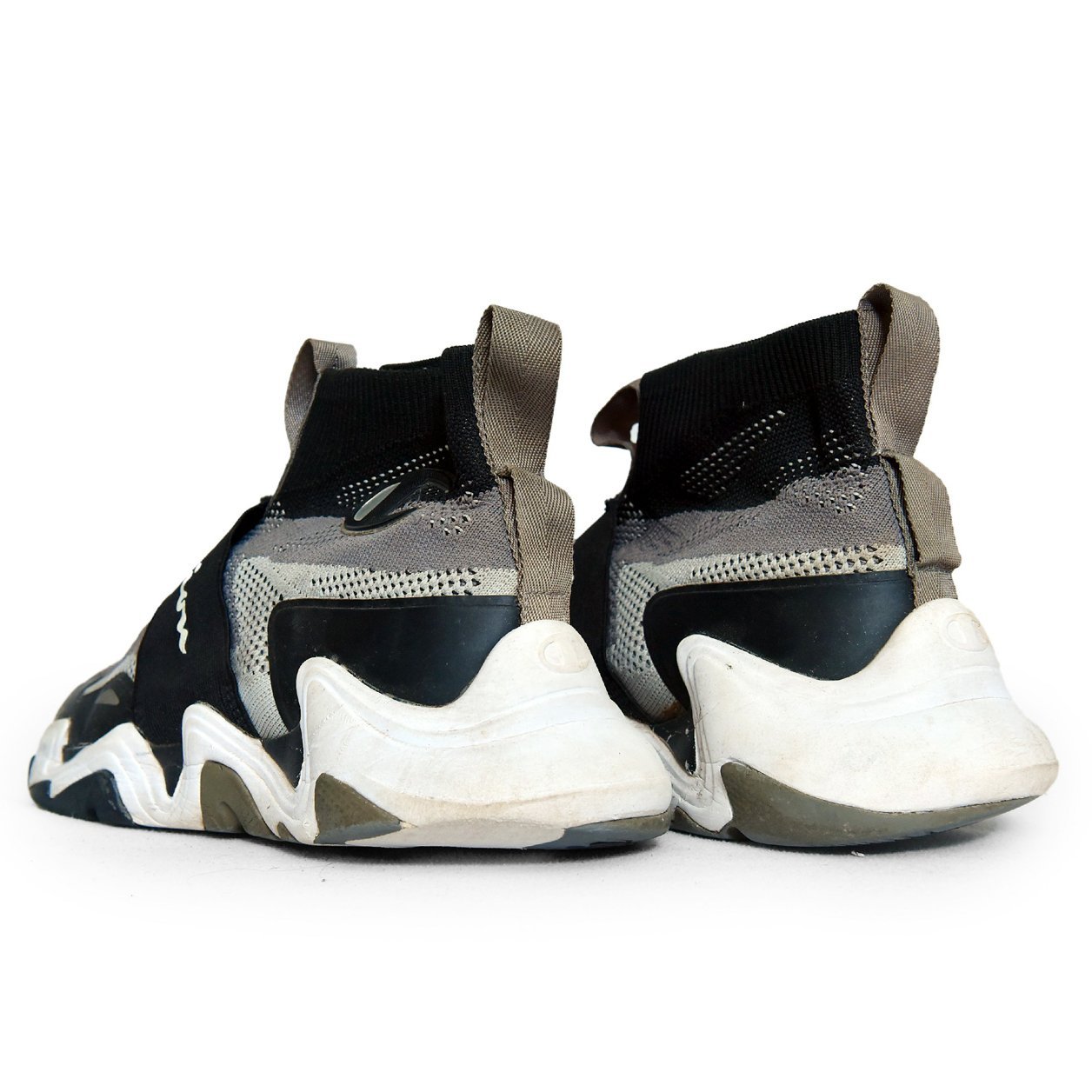 Champion Zone Mid Grey/Black – TRENDYGO Original Thrift Sneakers Pakistan - Image 5