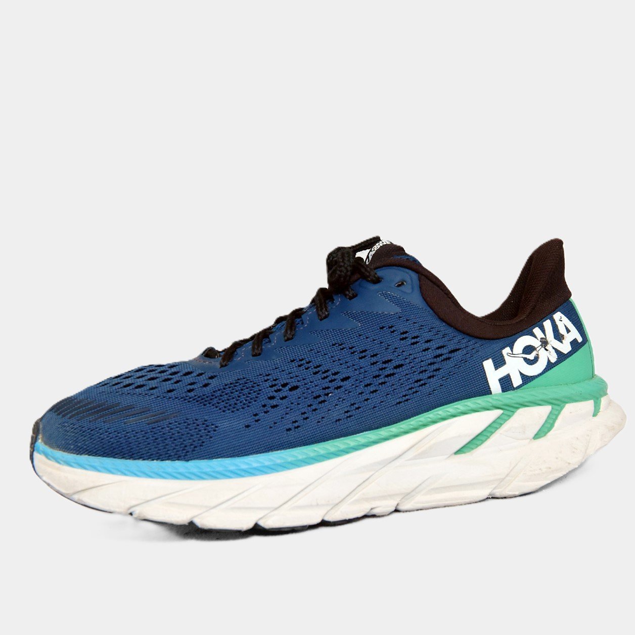 Hoka One One Clifton 6 Blue/Green – TRENDYGO Original Thrift Running Shoes Pakistan - Image 2