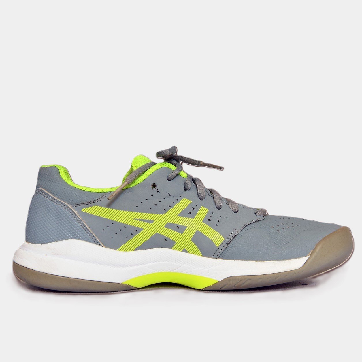 ASICS Upcourt 5 Grey/Neon Yellow – TRENDYGO Original Thrift Sports Shoes Pakistan - Image 2