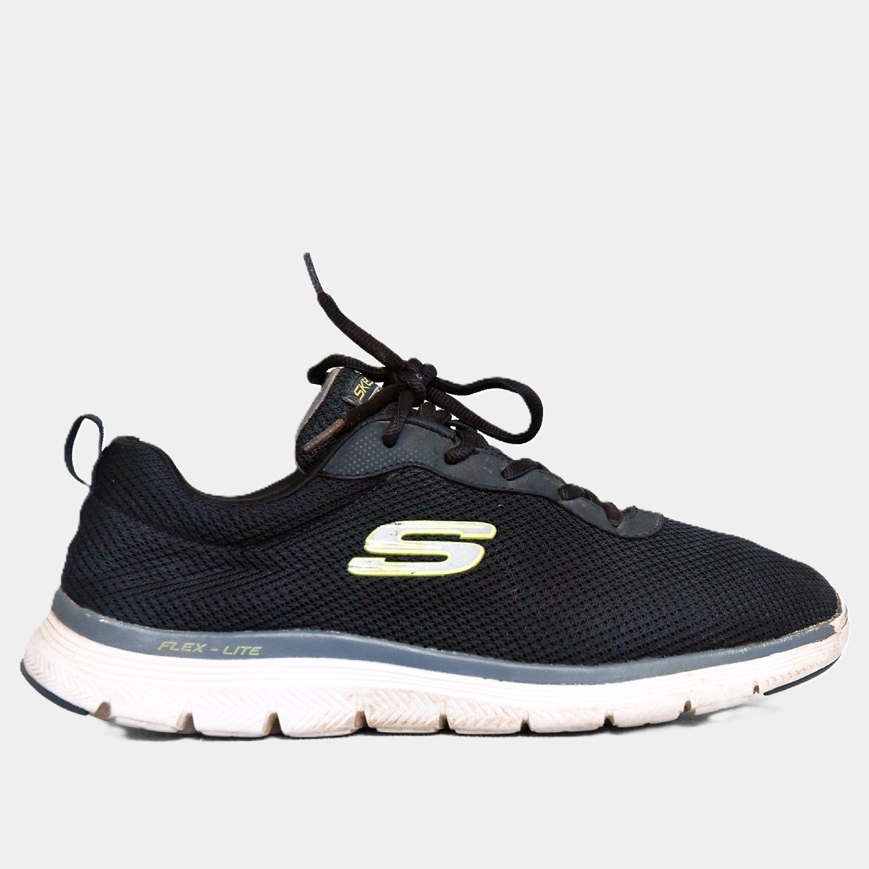 Skechers Flex Lite Black Yellow – TRENDYGO Original Thrift Sneakers Pakistan - Image 2