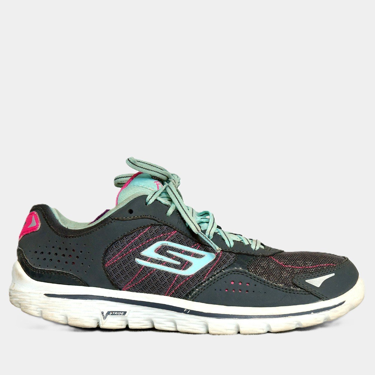 Skechers Flex Stride Black/Pink – TRENDYGO Original Thrift Running Shoes Pakistan - Image 2