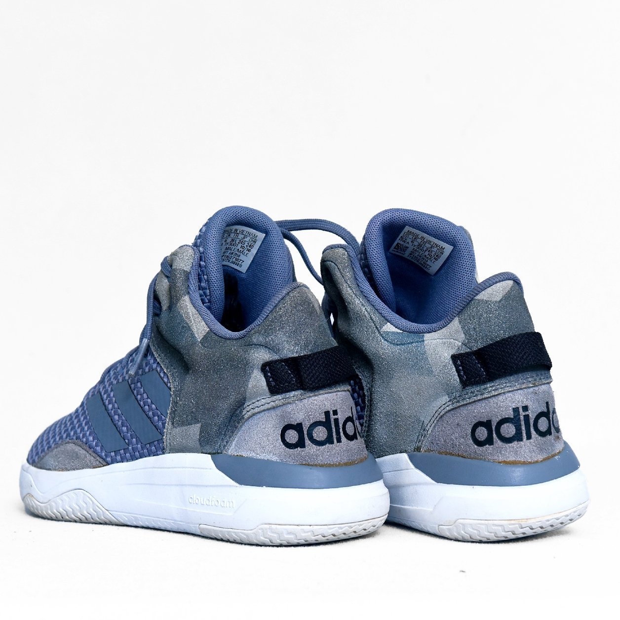 Adidas Cloudfoam Ilation Mid Blue Grey – TRENDYGO Original Thrift Sneakers Pakistan - Image 5