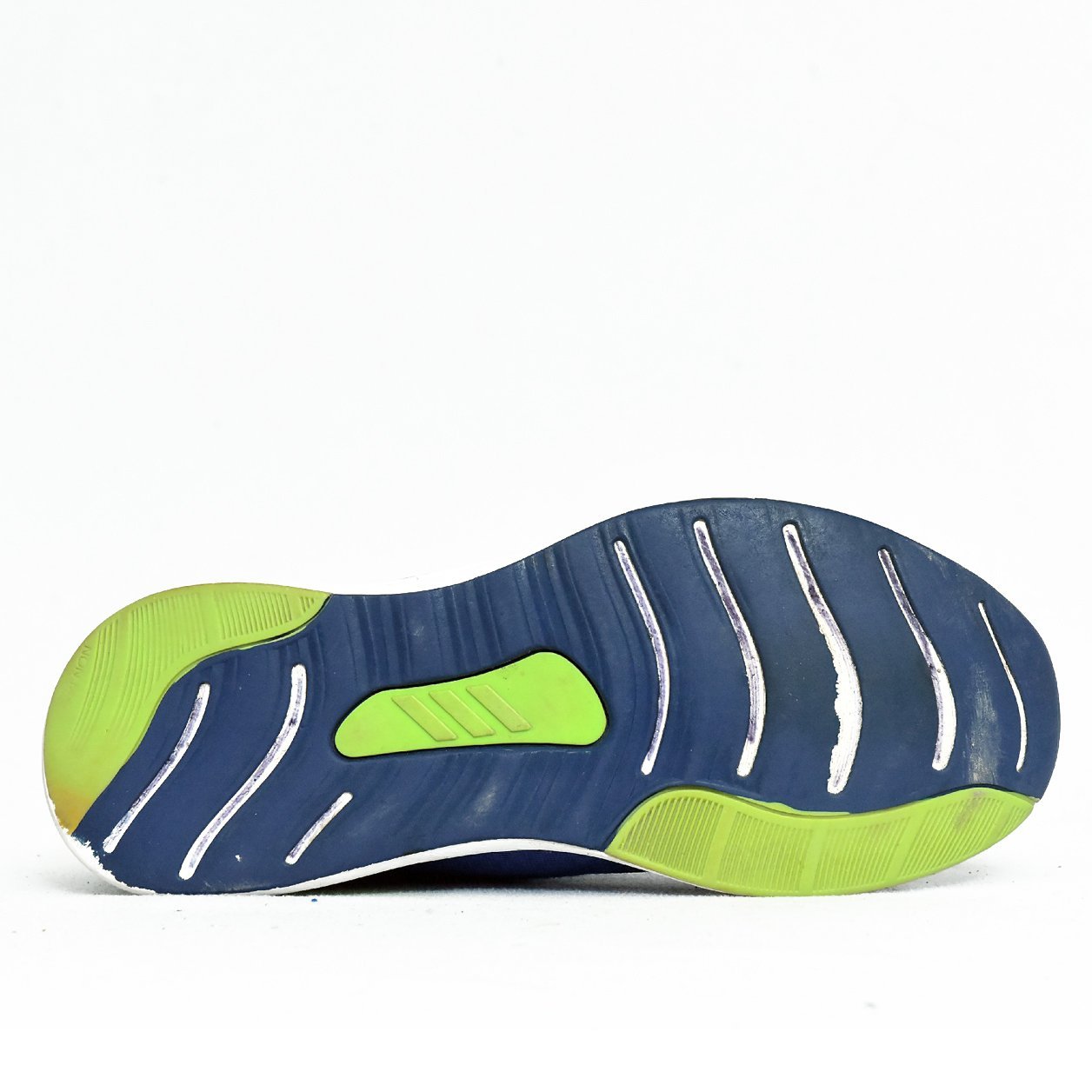Adidas Blue Running Shoes with Neon Green Stripes – TRENDYGO Original Thrift Running Shoes Pakistan - Image 4