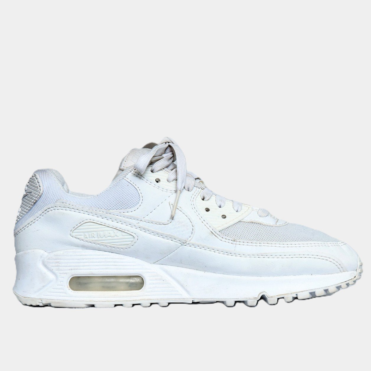 Nike Air Max 90 Triple White – TRENDYGO Original Thrift Sneakers Pakistan - Image 2