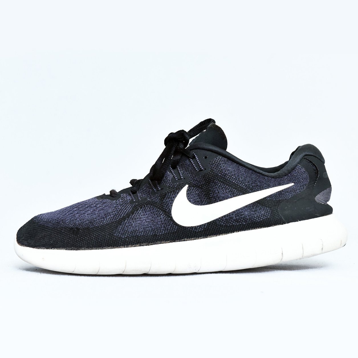 Nike Free RN Flyknit Black White – TRENDYGO Original Thrift Running Shoes Pakistan - Image 3