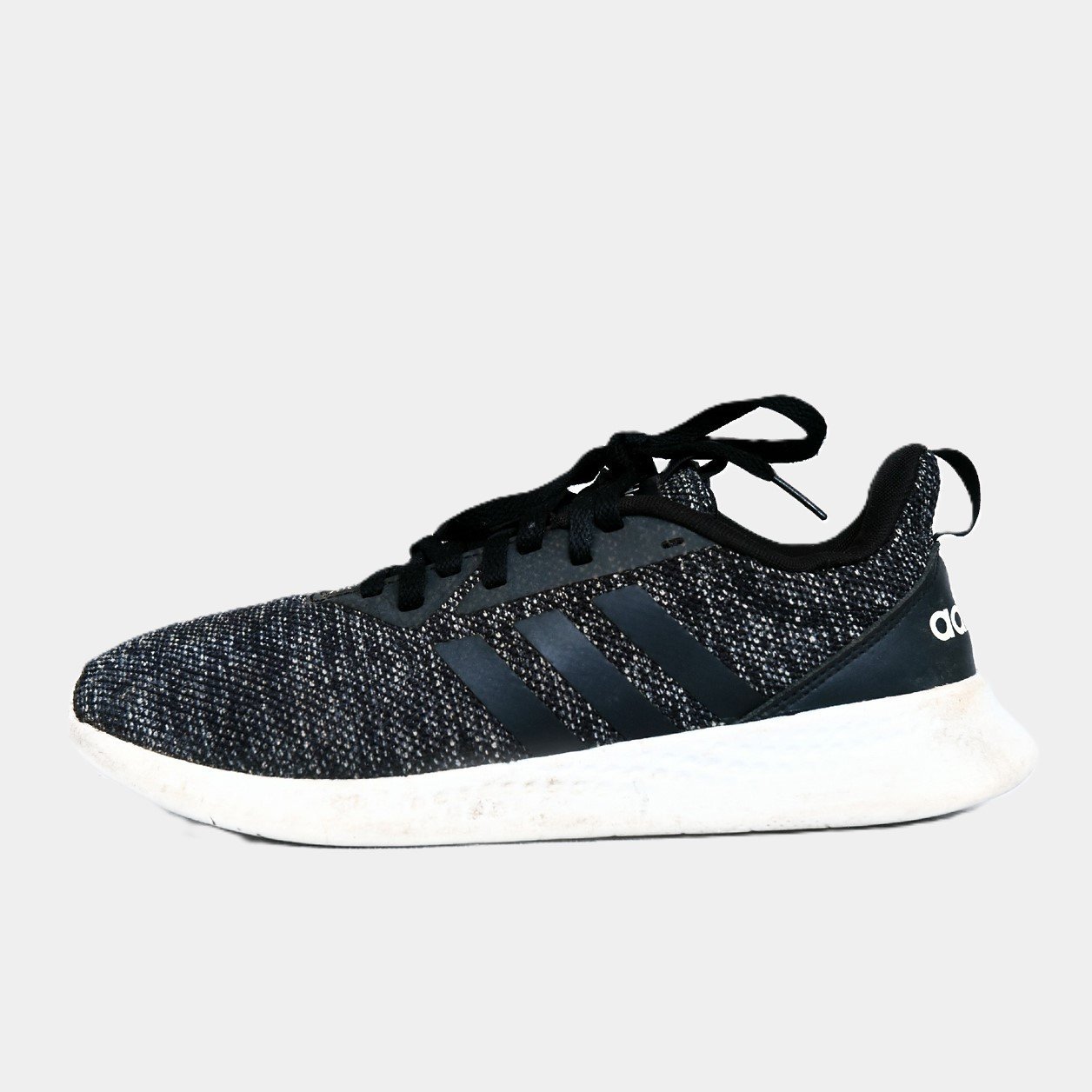 Adidas Cloudfoam Pure Black White – TRENDYGO Original Thrift Running Shoes Pakistan - Image 2