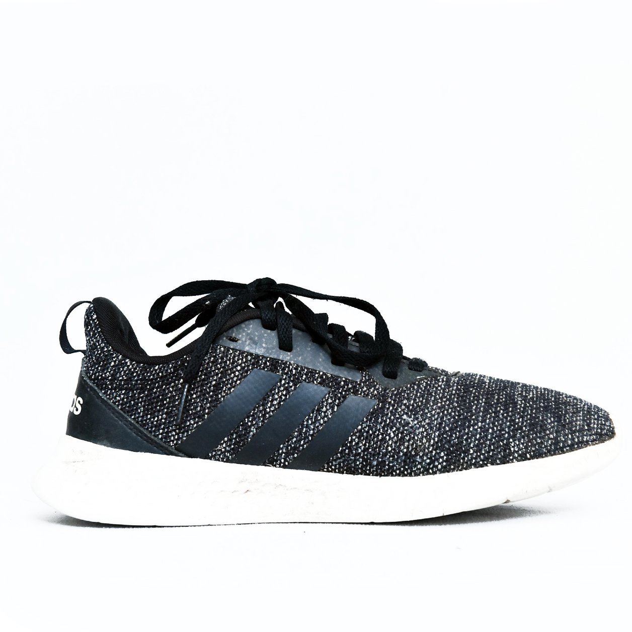 Adidas Cloudfoam Pure Black White – TRENDYGO Original Thrift Running Shoes Pakistan - Image 3