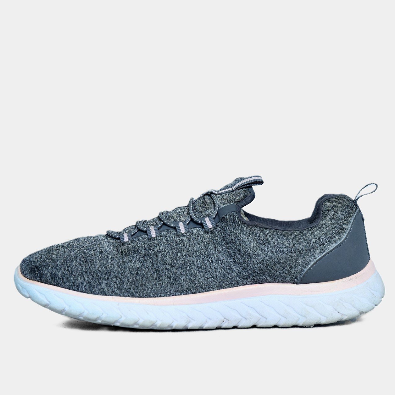 Athletic Works Knit Grey White – TRENDYGO Original Thrift Running Shoes Pakistan - Image 2