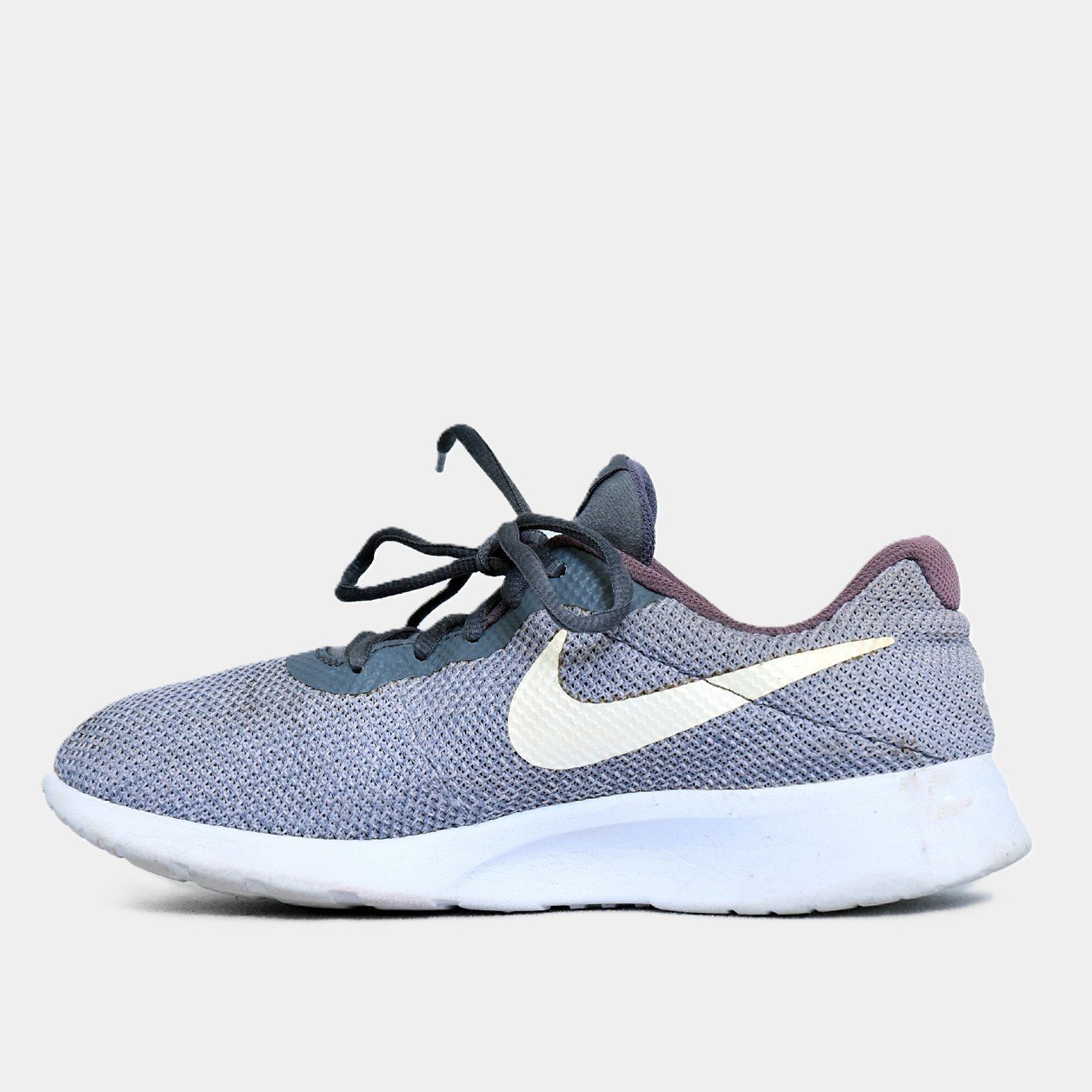 Nike Tanjun Racer Grey Purple – TRENDYGO Original Thrift Running Shoes Pakistan - Image 2