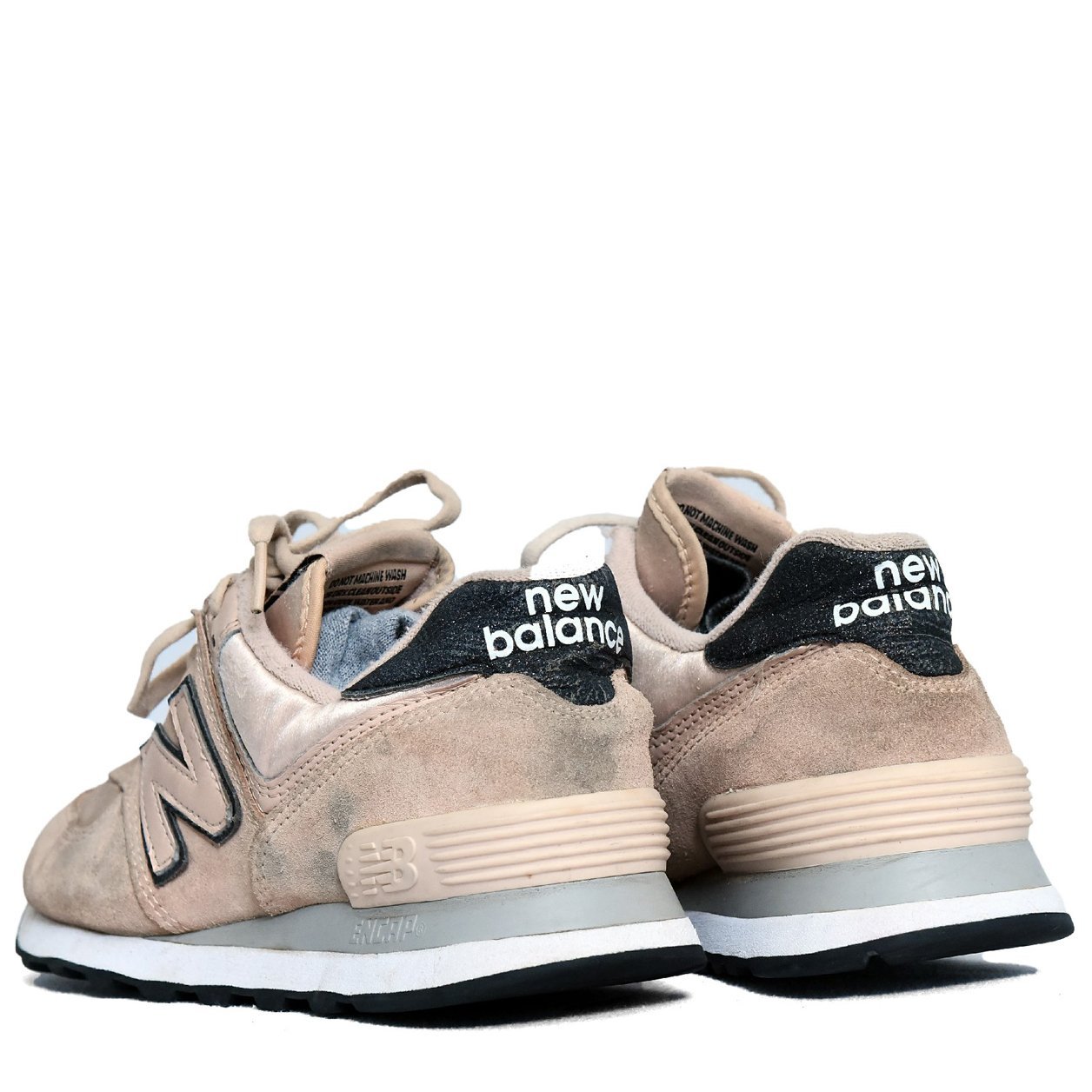 New Balance 574 Beige Black – TRENDYGO Original Thrift Sneakers Pakistan - Image 4