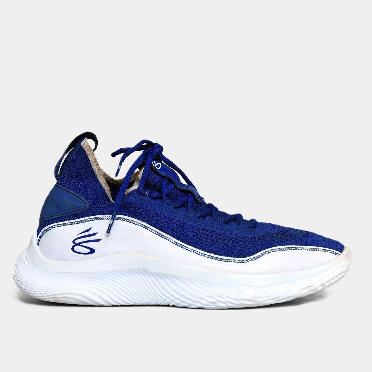 Under Armour Curry Flow 9 Royal Blue White – TRENDYGO Original Thrift Running Shoes Pakistan - Image 2