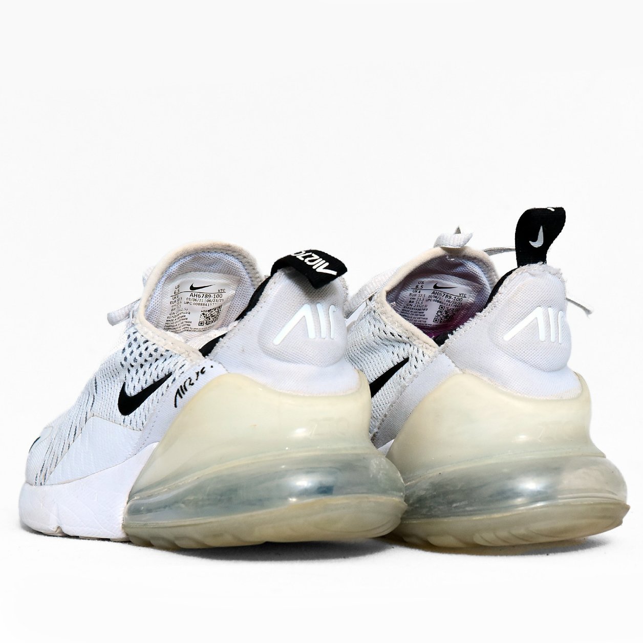 Nike Air Max 270 White Black – TRENDYGO Original Thrift Sneakers Pakistan - Image 5