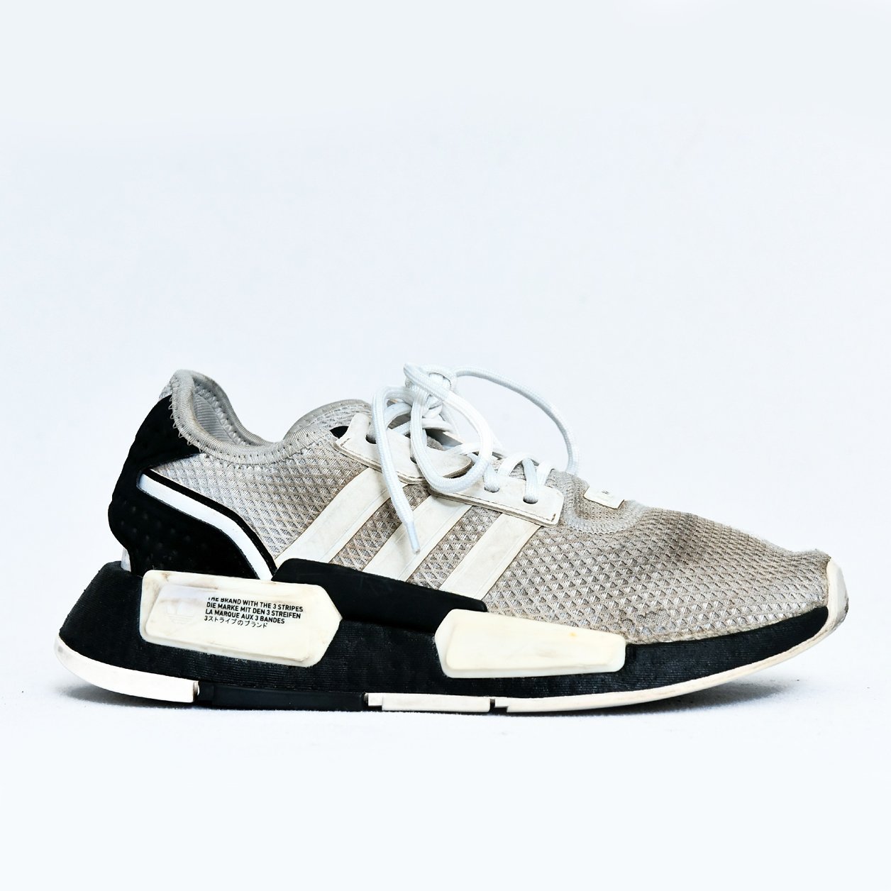Adidas NMD_R1 Grey White – TRENDYGO Original Thrift Sneakers Pakistan - Image 3