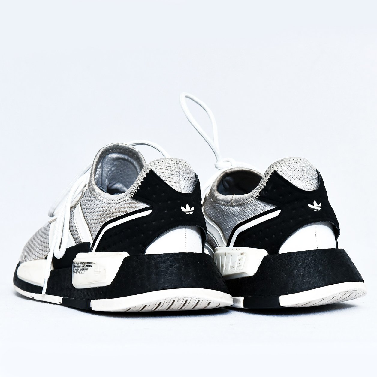 Adidas NMD_R1 Grey White – TRENDYGO Original Thrift Sneakers Pakistan - Image 5