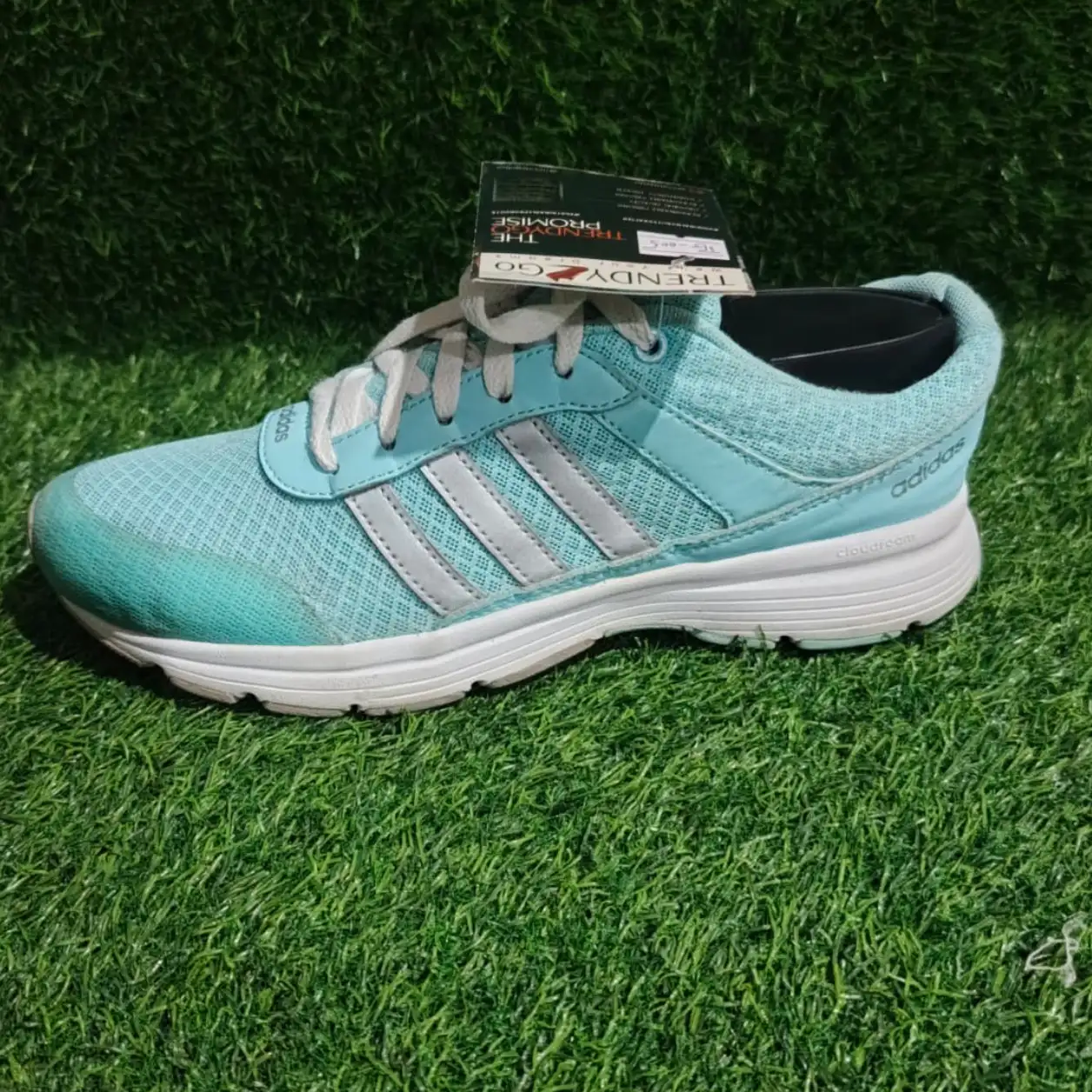 Used Adidas Running Shoes โ Aqua Blue | Original Jogging Sneakers for Men | Affordable Thrift Pakistan - Image 3